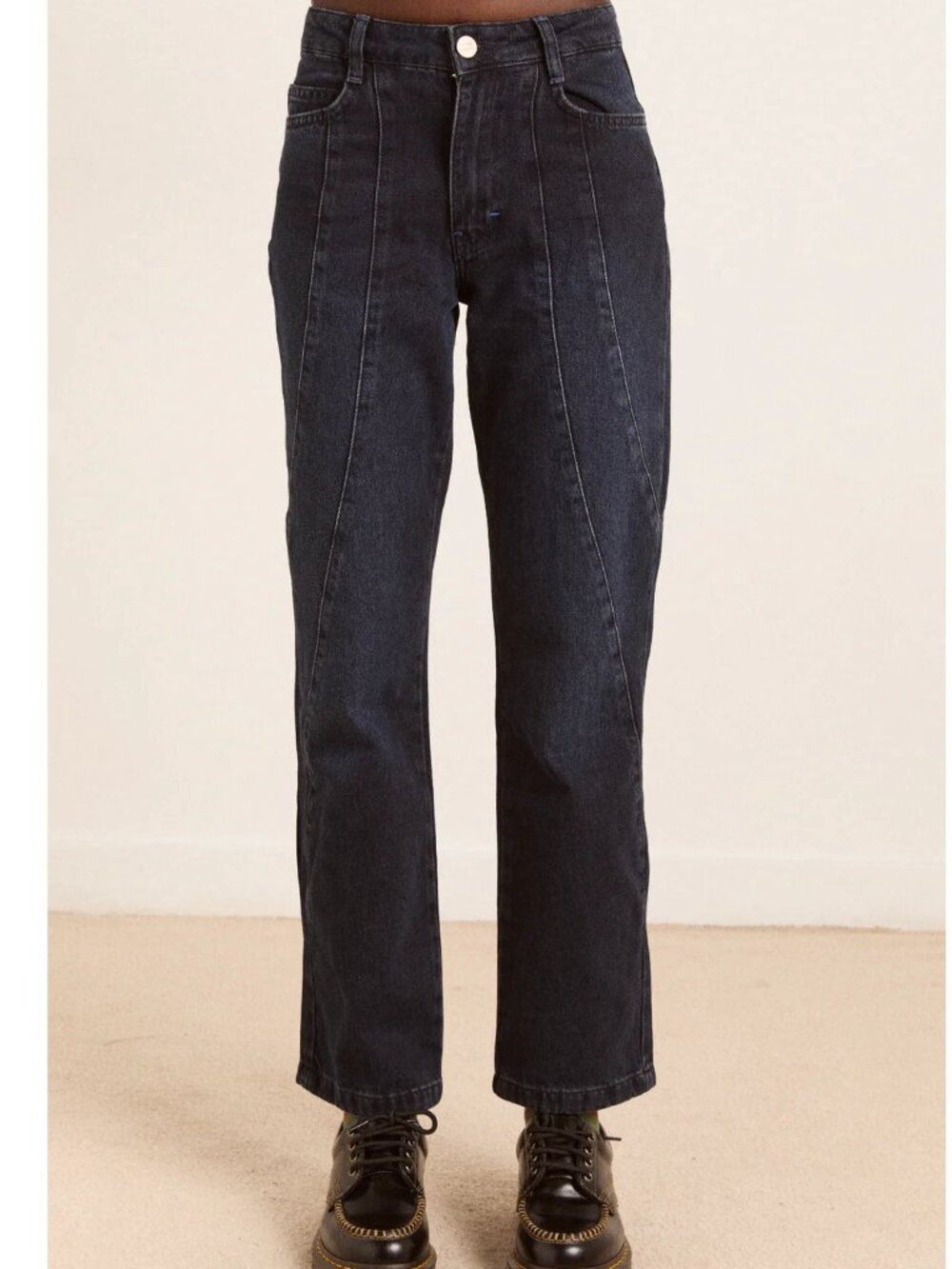 Damson Madder Juli Wavy Seams Blue Denim Jeans Size 14 UK 14 US 10